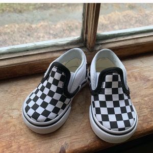Toddler Checkerboard Slip-On Vans